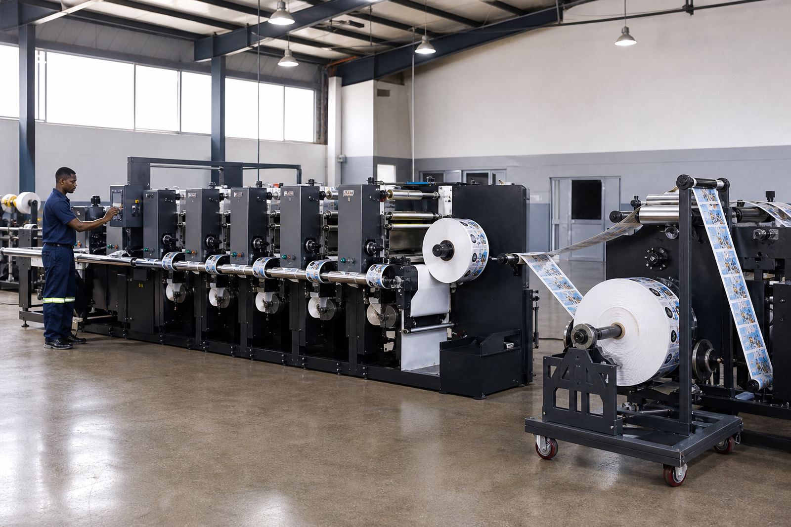 Linerless Label Press