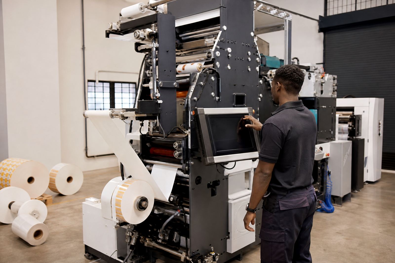 Servo Label Press